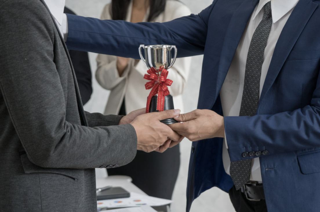 Office award ideas - Outstanding Customer Service.